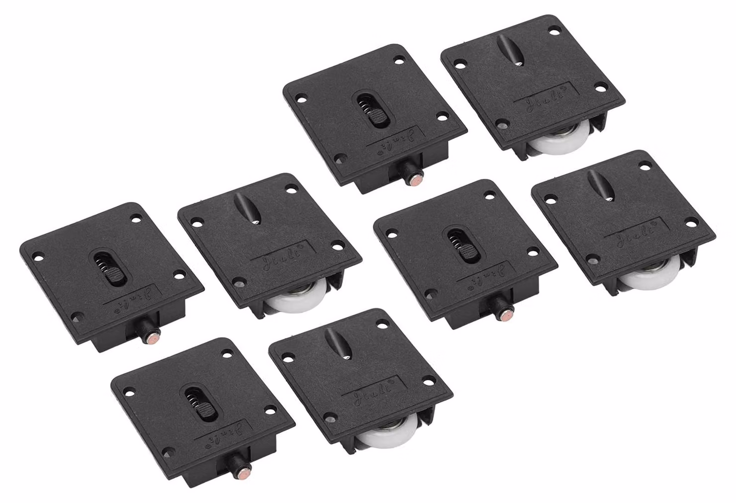 Set di 4 rulli per porte scorrevoli - Silenziosi e resistenti - Modello Hilitandaup60z5cfr