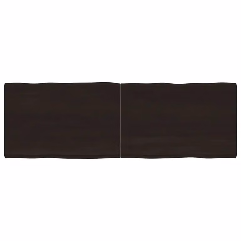 vidaXL Piano Tavolo Marrone Scuro 180x60x(2-4)cm Rovere Non Trattato