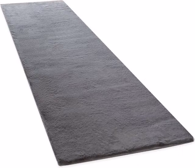 Tappeto in ecopelliccia Fluffy antracite L: 80 cm, P: 300 cm – 1