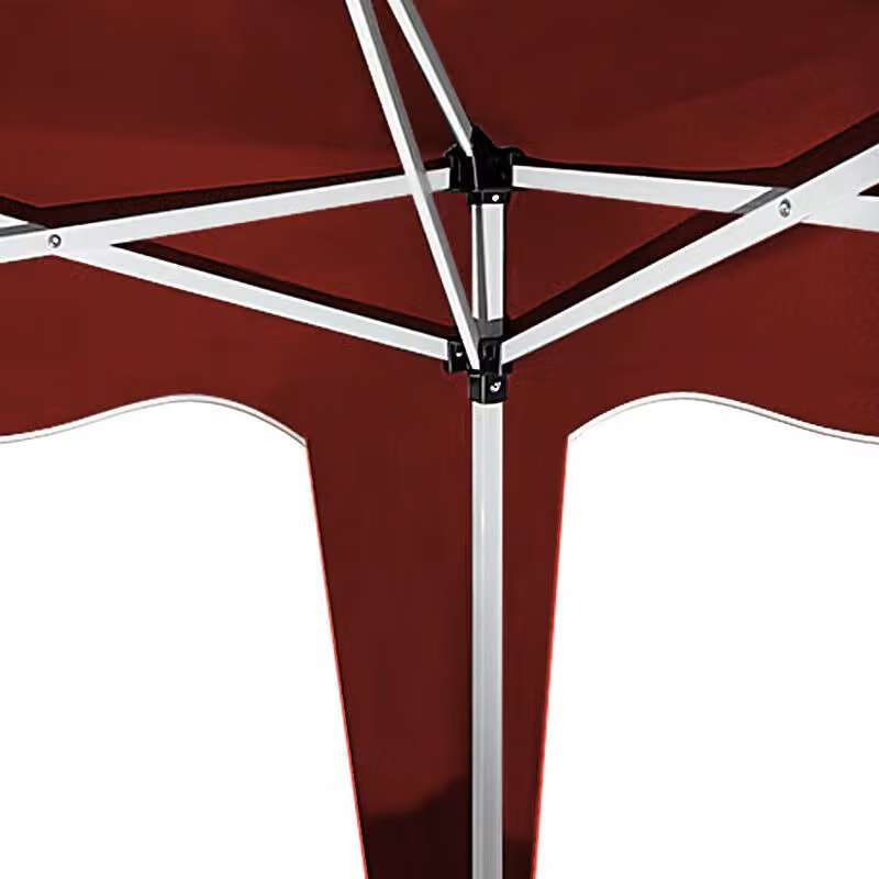 Gazebo pieghevole Capri Casaria® rosso con 4 pareti laterali L/P: 300 x 300 cm – 3