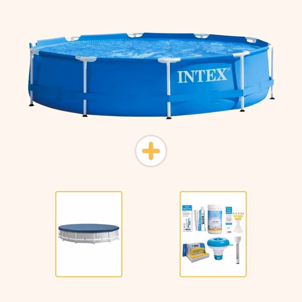 Piscina autoportante rettangolare - 366x76 cm - 3 pezzi - Modello S22455