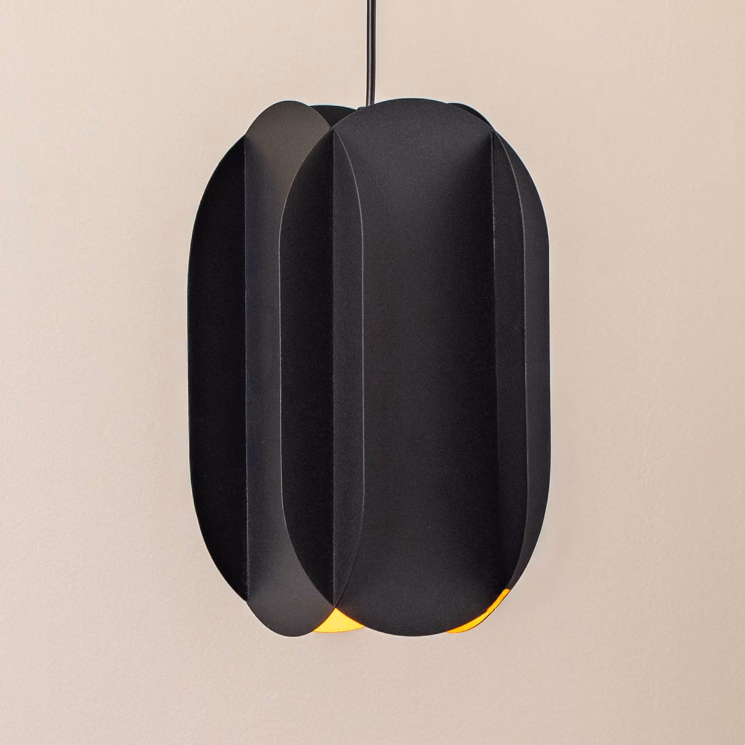 Lampada a sospensione Corner Opviq, dimmerabile, Nero, Soggiorno / Sala da pranzo, Metallo, Moderno, Lampada a sospensione