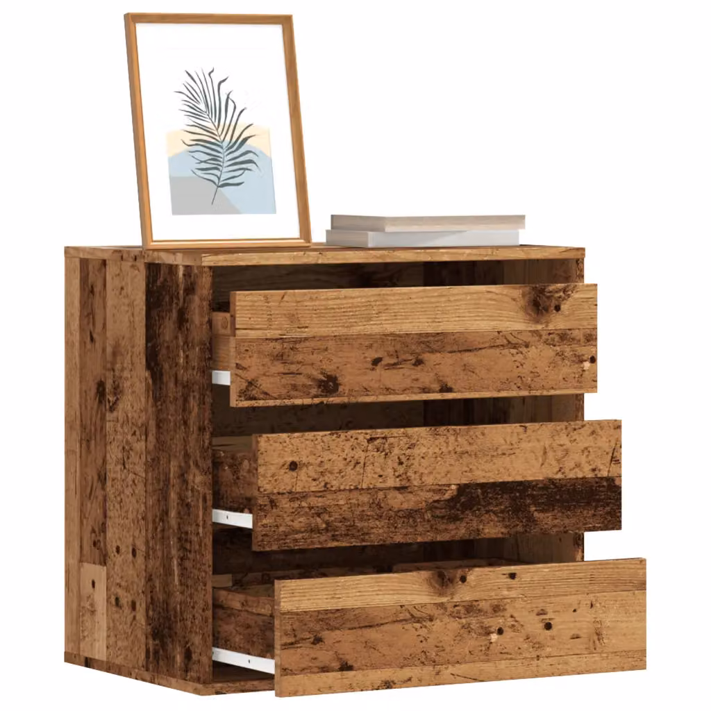Cassettiera Angolare vidaXL in Legno Multistrato Colore Marrone, L 60 cm, P 41 cm, H 58 cm