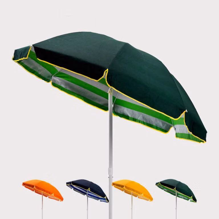 Ombrellone in cotone stabile 200 cm Tropicana - verde scuro