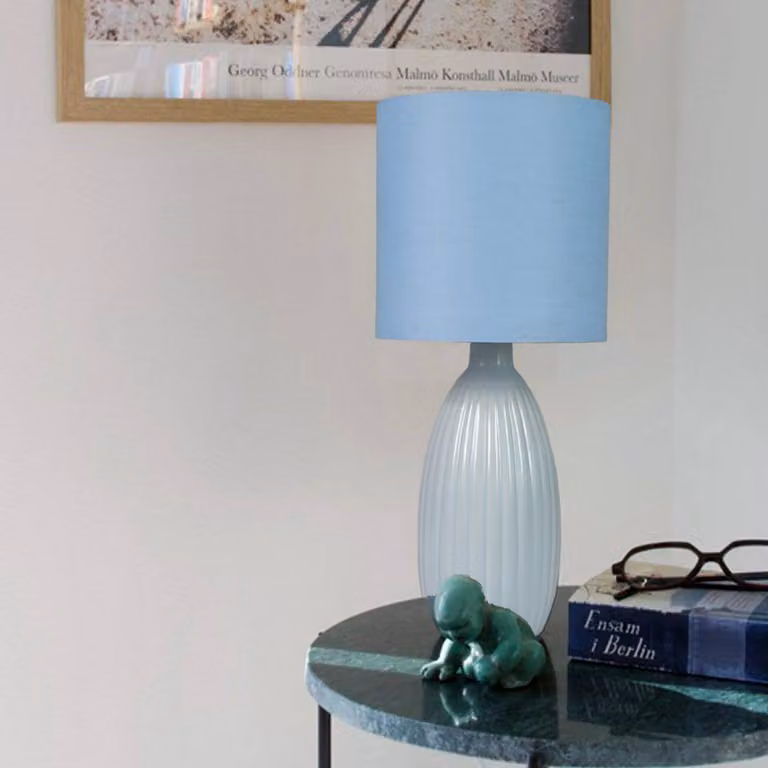 PR Home Lampada da tavolo Uno, Blu, Soggiorno / Sala da pranzo, Ceramica, Moderno, Lampada da tavolo