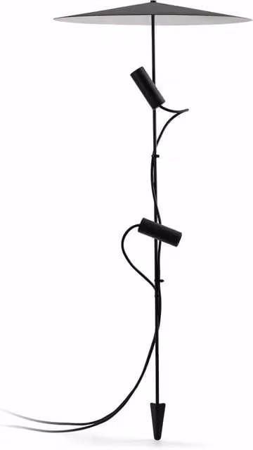 CLAP 1030 Picchetto nero 2x6W 3000K 38§ con schermo