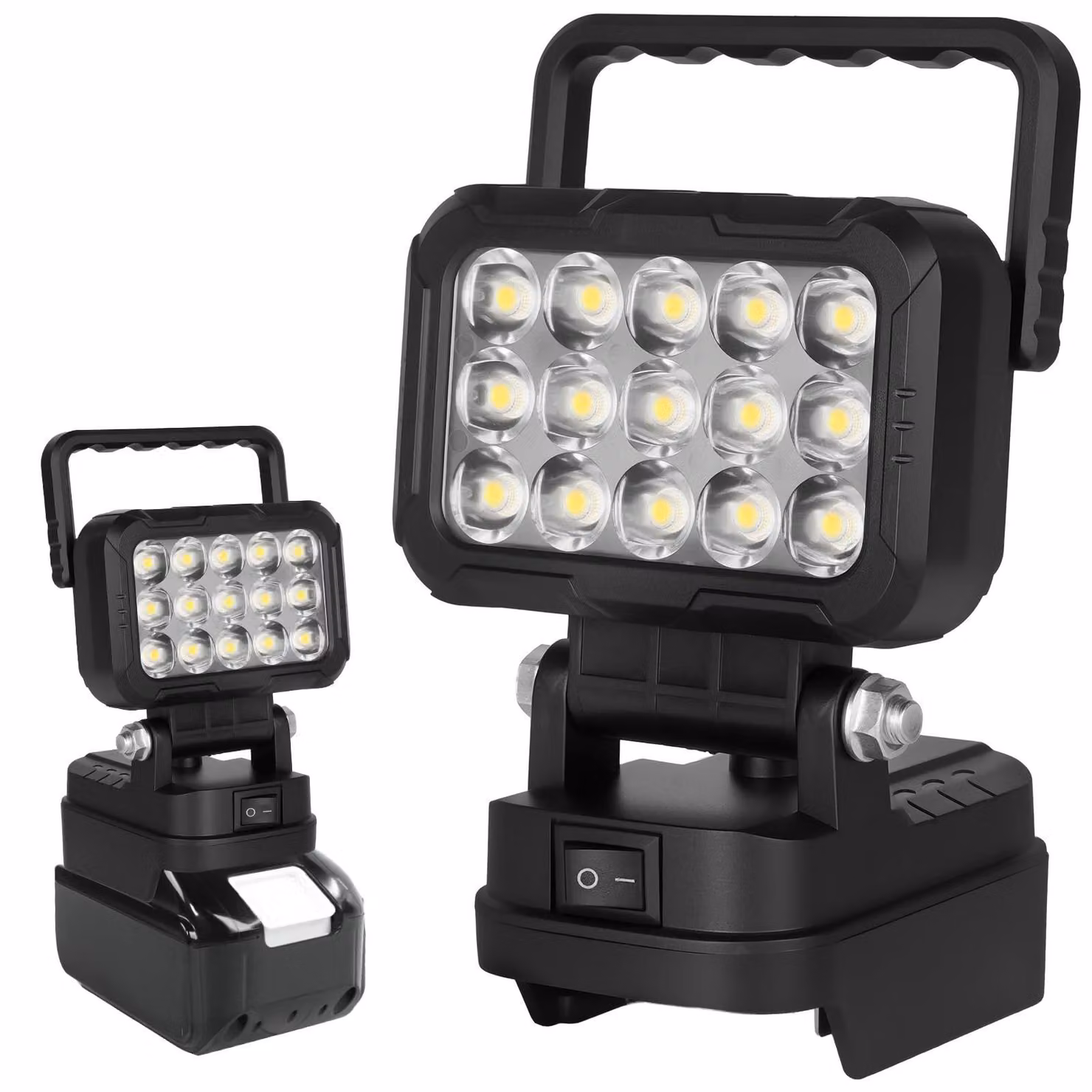 Lampada da lavoro a LED wireless, 45W, 3400LM, con 2 porte USB, ideale per campeggio e riparazioni auto