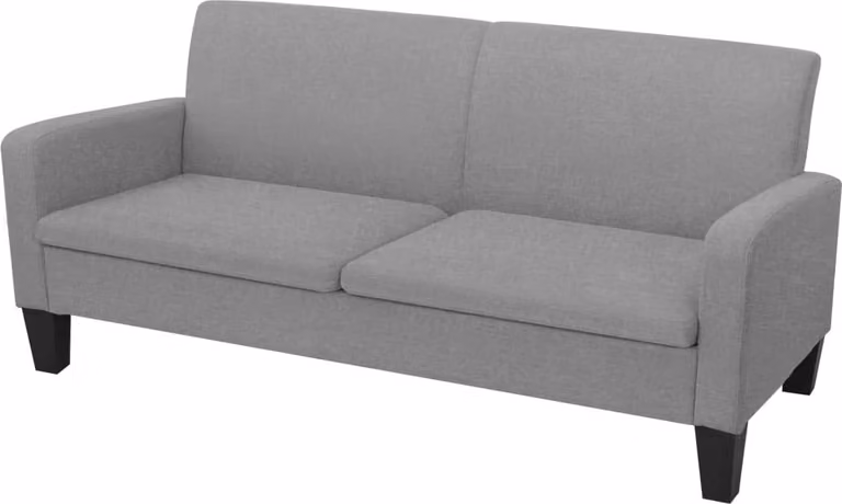 Maison Exclusive - Divano a 3 Posti 180x65x76 cm Grigio Chiaro