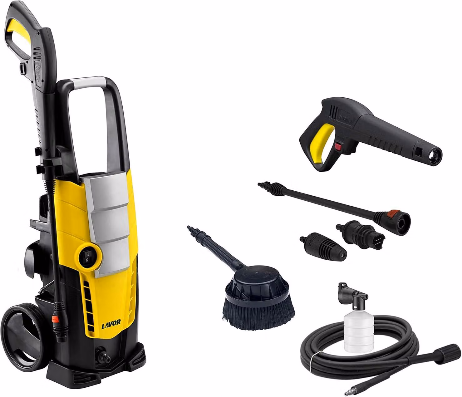Idropulitrice - Idropulitrice ad acqua fredda - Idropulitrice - Pistola a pressione - Pulitore per terrazze - Motore da 1900W