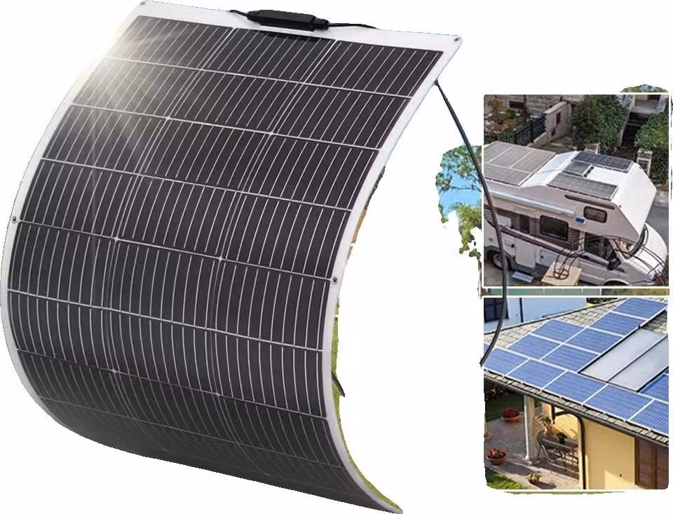 Pannello solare, monocristallino, semiflessibile, pannello solare da 100 W W