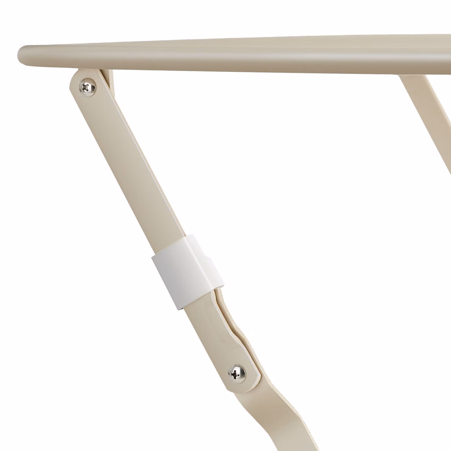 Set tavolo da bistrot tectake pieghevole per 2 persone in metallo beige per giardino e balcone L/P/H: 59 x 59 x 76,5 cm – 1