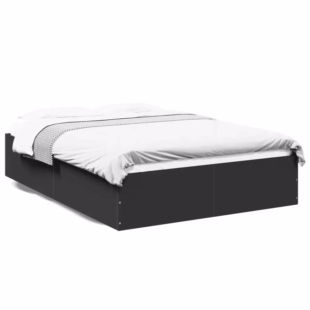 Giroletto vidaXL in legno multistrato nero L/P/H: 120 x 200 x 35 cm – 2