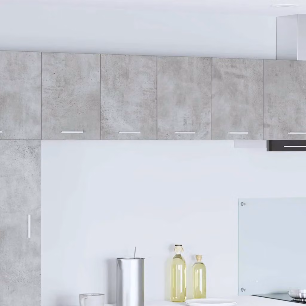 Armadio pensile da cucina moderno vidaXL in MDF, Grigio e Bianco, L 60 cm x P 31 cm x H 40 cm