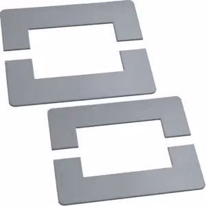 Copertura a muro Hager in acciaio DABA 50x80 mm bianco-alluminio DABA5008089006