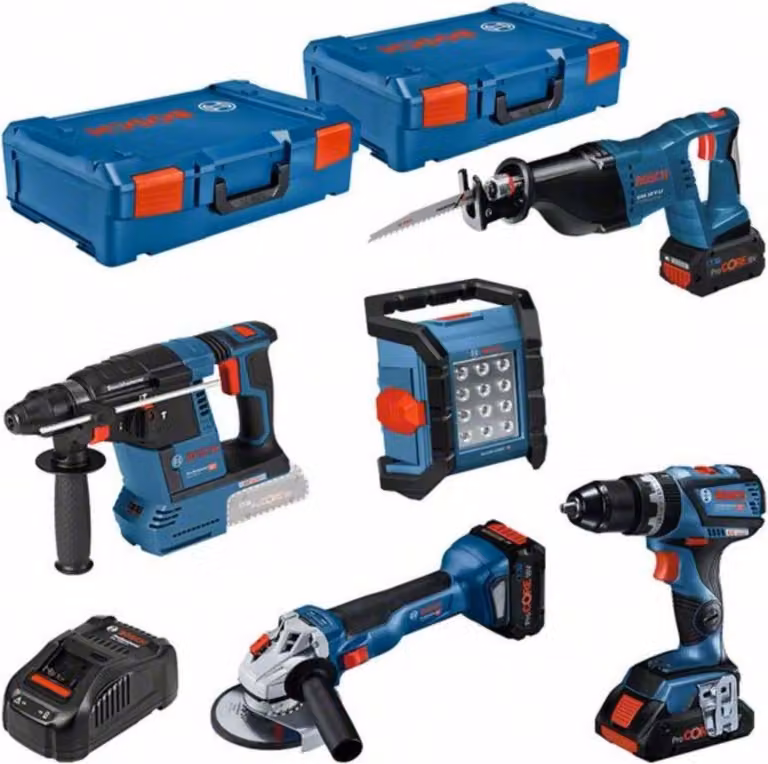 Bosch 18V set professionale 5 pezzi GSB+GWS+GBH+GSA+GLI