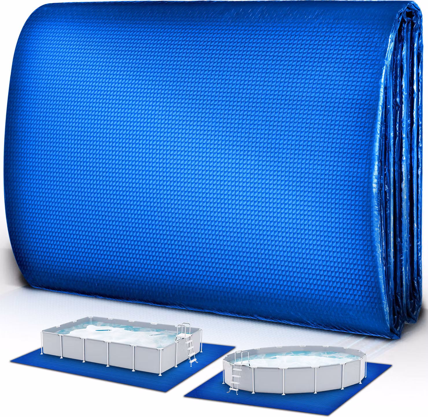 tillvex sottofondo per piscina rettangolare 445 x 254 cm copertura del suolo per piscina foglio di protezione del suolo