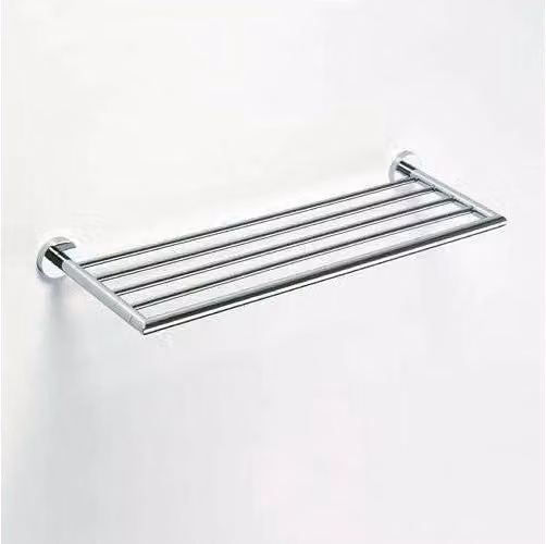 Portasciugamani a parete Bemeta NEO in acciaio inox argento L: 65,5 cm, P: 7 cm, H: 11 cm
