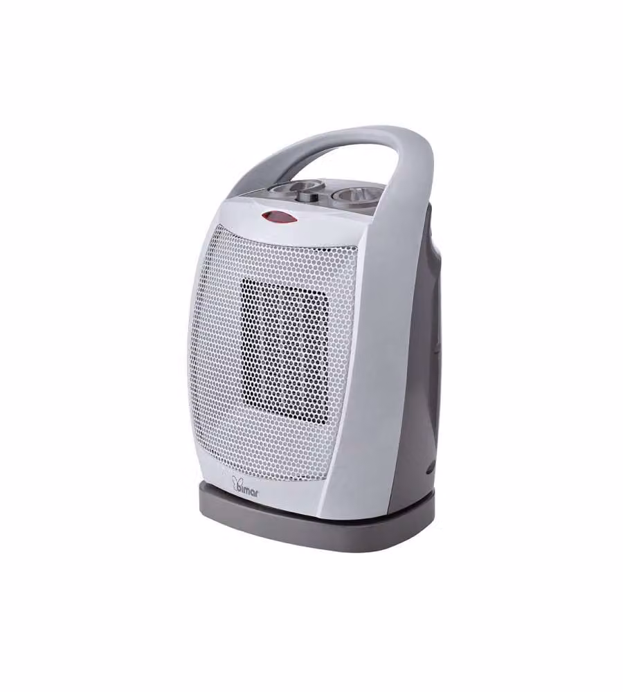 Termoventilatore Bimar PTC Oscillante con Maniglia, 1800W, Bianco e Grigio, L/P/H: 20 x 16 x 29,5 cm – 2