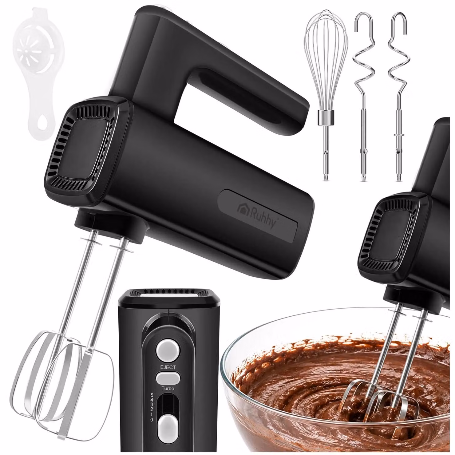 Frullatore a immersione con funzione Turbo e accessori - 800 W