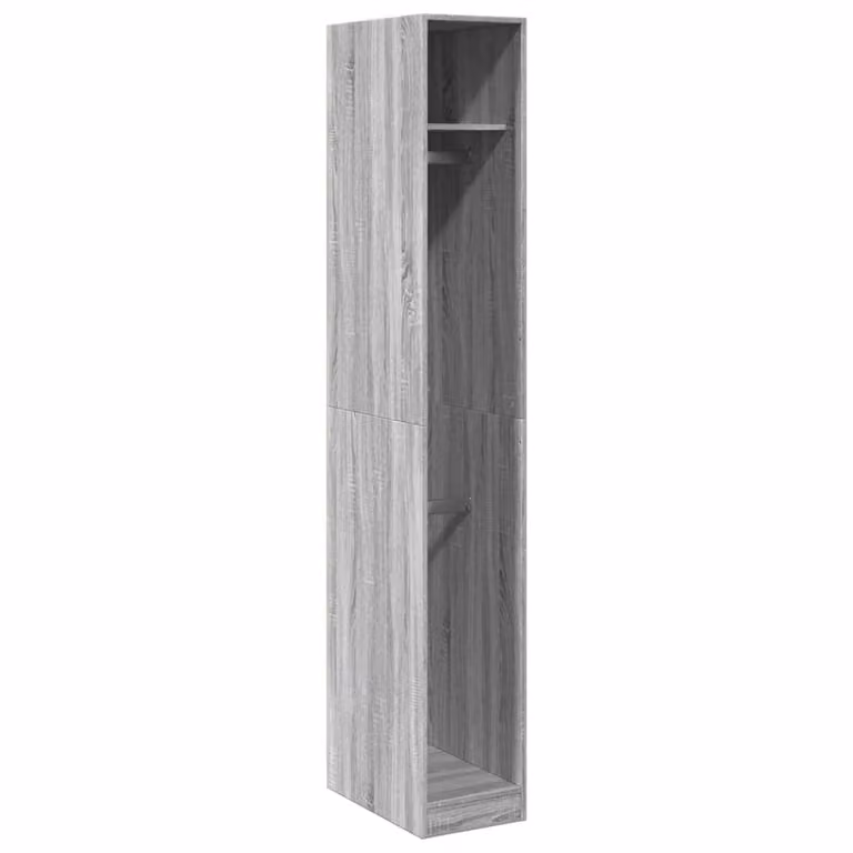 Armadio Grigio Sonoma 30x50x200 cm in Legno Multistrato