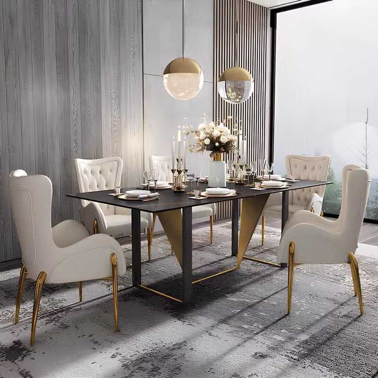Ess Zimmer Chesterfield 1x Stuhl Set Garnitur Sitz Polster Wohnzimmer Design