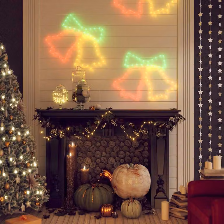 vidaXL Figura Natalizia di Campane con 72 LED 50x56 cm