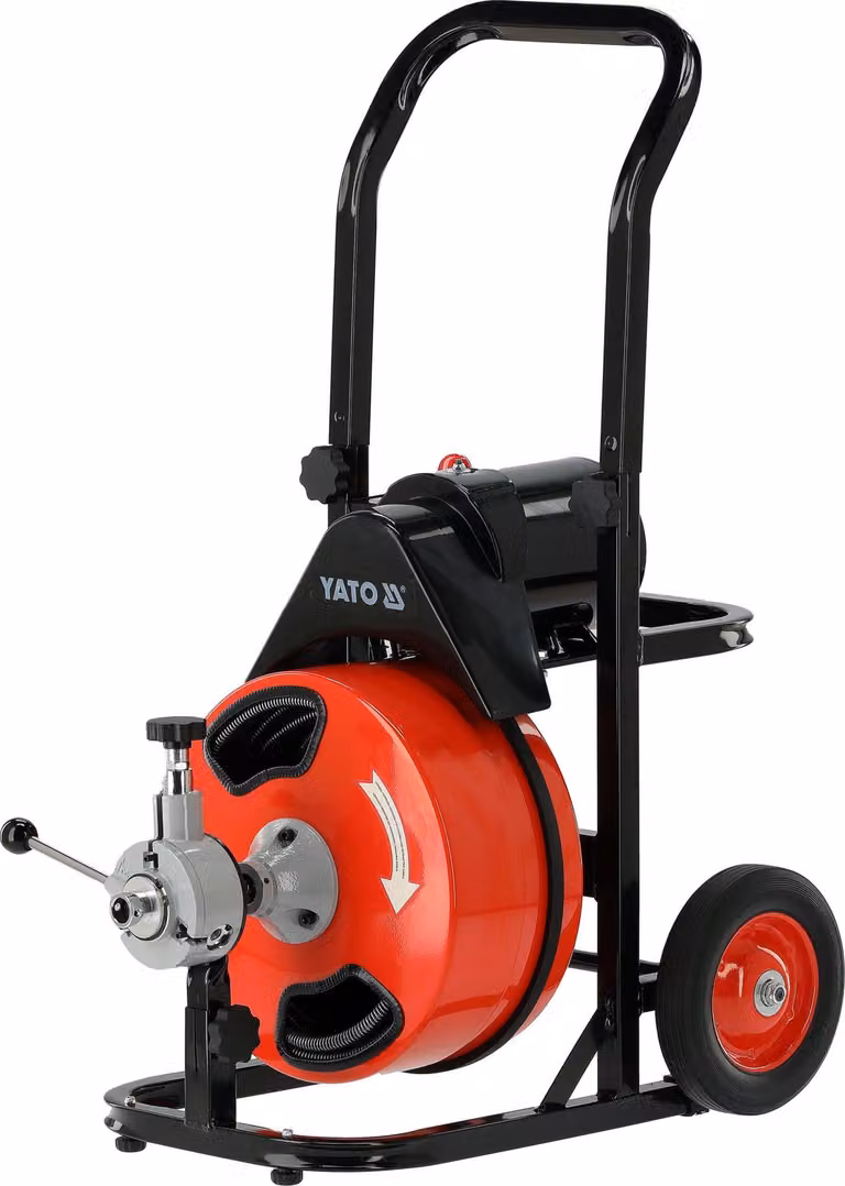 Macchina elettrica per la pulizia di tubi, 300W, spirale per la pulizia di tubi da 15,4 metri