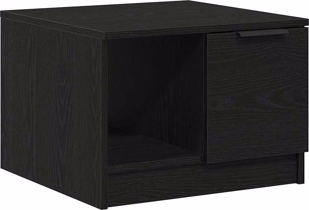 Tavolino da salotto with Drawer Rovere nero 50 x 50 x 36 cm