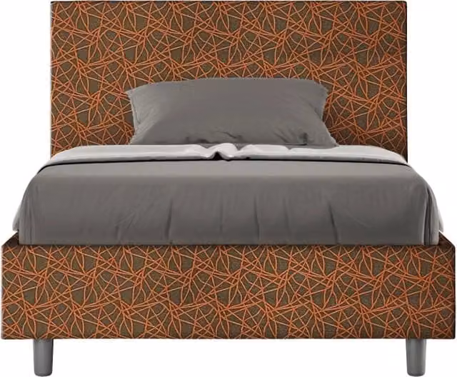 Letto 1 Piazza e Mezzo 120x190 cm Senza Rete Adele Era 04 Arancione