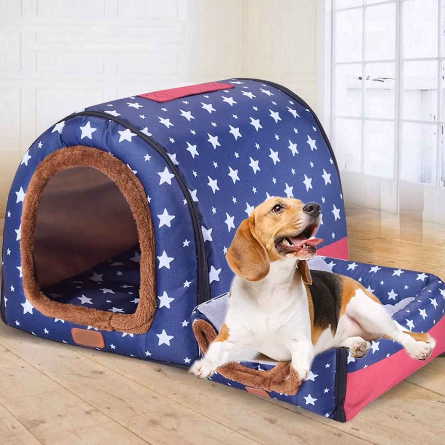 Cuccia per cani, taglia XL/XXL, lavabile, calda e confortevole, adatta sia per interni che per esterni, dimensioni 75 x 57 x 55 cm