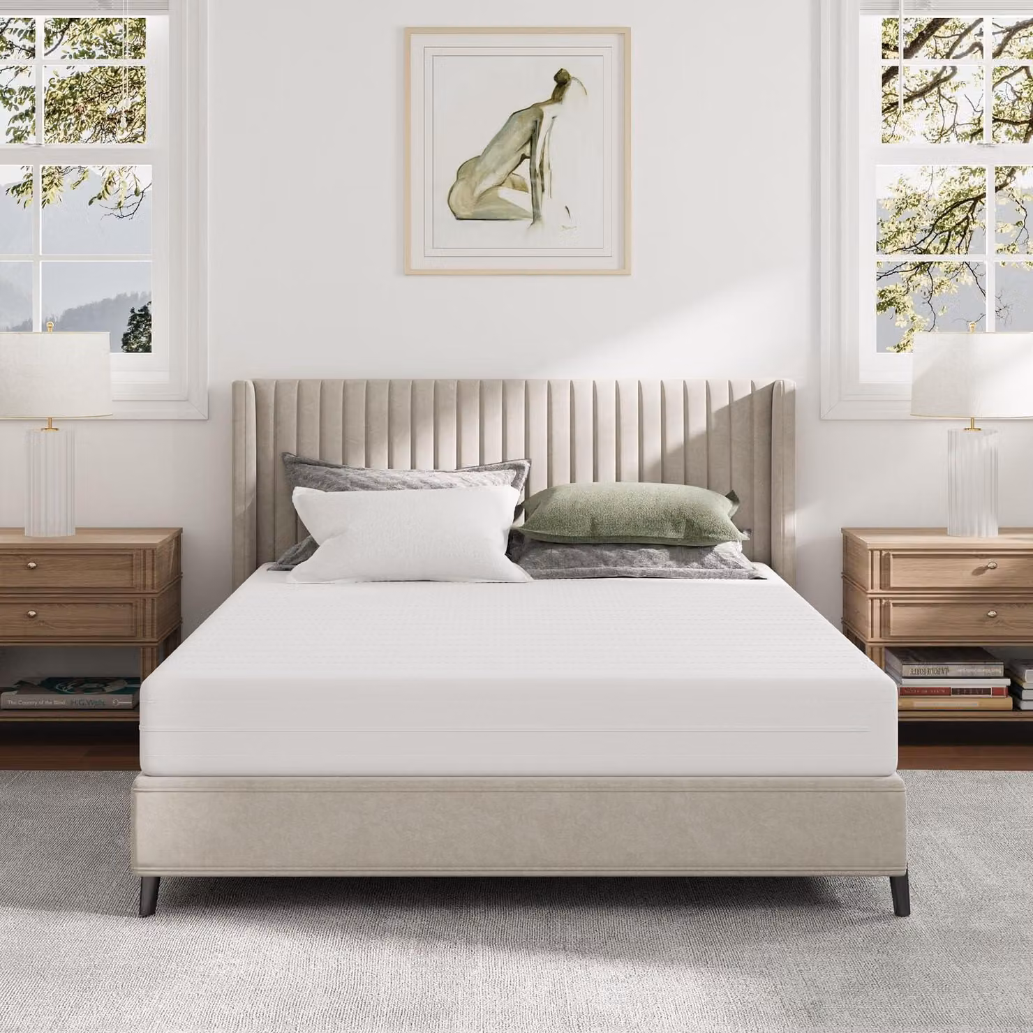 Materasso in schiuma a celle aperte, a 7 zone, con grado di rigidità H3, dimensioni 160 x 200 cm, traspirante, adatto per la cucina