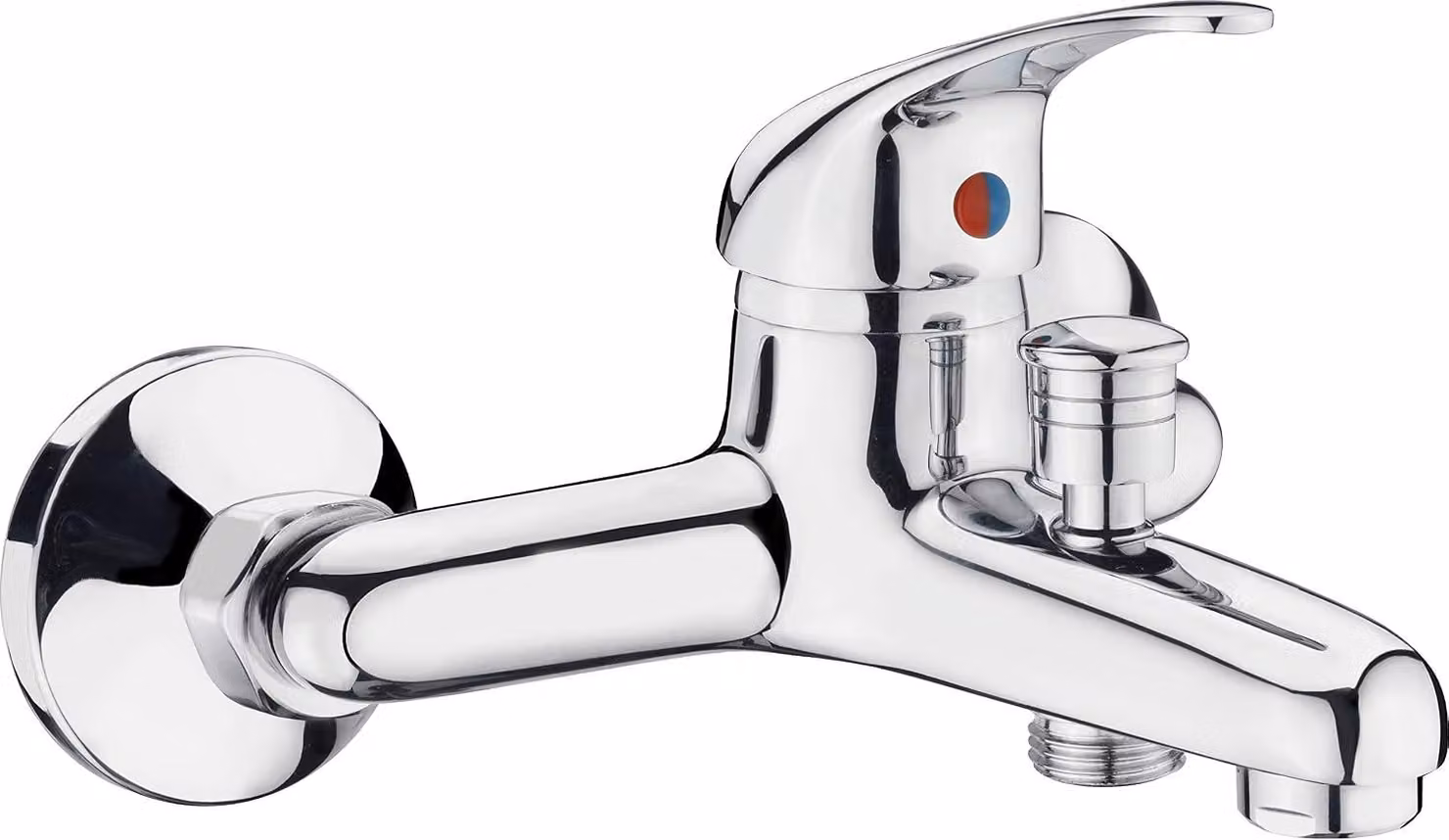 Miscelatore monocomando cromato, design compatto, facile installazione, ideale per il bagno