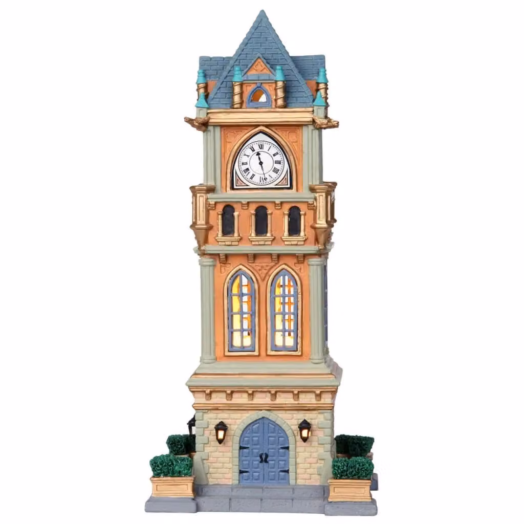 Torre dell'orologio comunale IPERBRIKO in ceramica multicolore L: 27,5 cm, P: 12,3 cm, H: 12,3 cm – 2