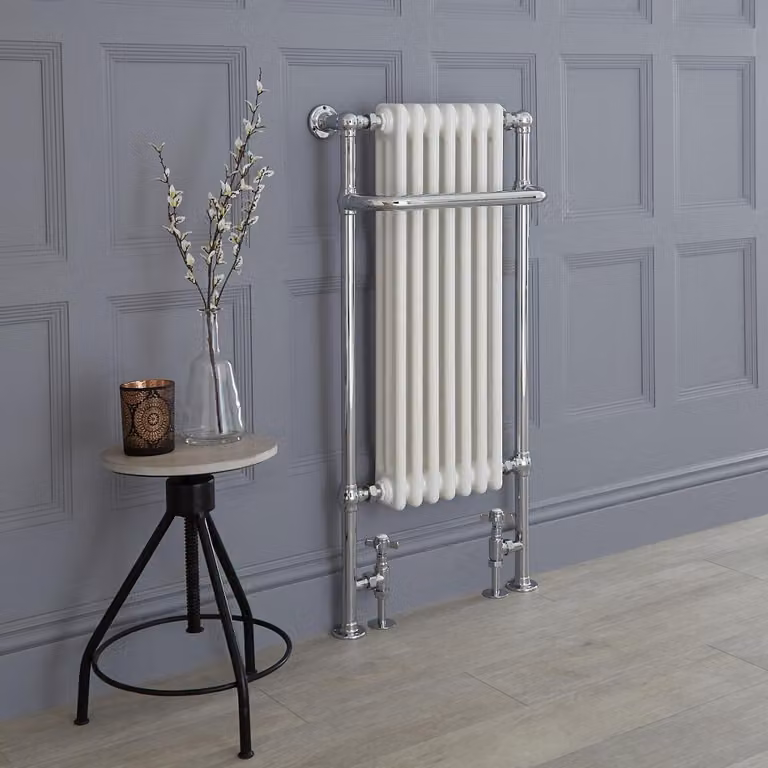 Scaldasalviette Tradizionale Design Bianco 1130x553mm 760W - Termoarredo Bagno - Elizabeth