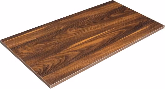 Oviala - Piano tavolo in melaminico 120 x 60 cm legno scuro