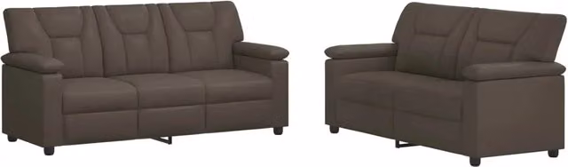 Set di divani 2 pcs Grigio Similpelle 3430569