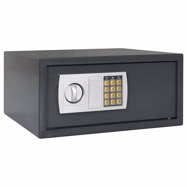 Cassetta di sicurezza digitale vidaXL Grigio antracite L 42 cm x P 37 cm x H 20 cm