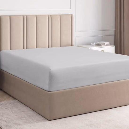 Ibenzoa®: Coperta da notte in seta al 100%, leggera e traspirante, 135 x 190 cm, color grigio chiaro, morbida e ipoallergenica, per un sonno confortevole