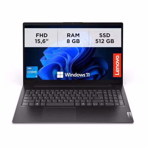 Lenovo V15 G5 IRL, Laptop professionale 15.6" Full HD – Nero Processore Intel Core i5 13ª Gen, RAM DDR5 8GB, SSD 512GB veloce, Windows 11 Pro