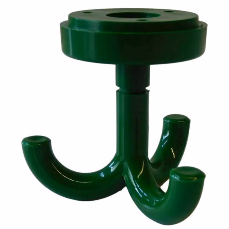 10 ganci da soffitto, triplo verde
