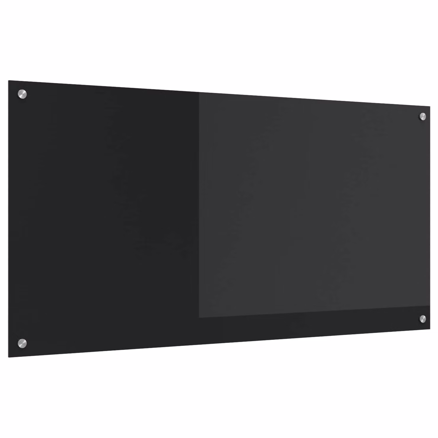 Schienale da cucina vidaXL in vetro temperato nero L: 120 cm, H: 60 cm