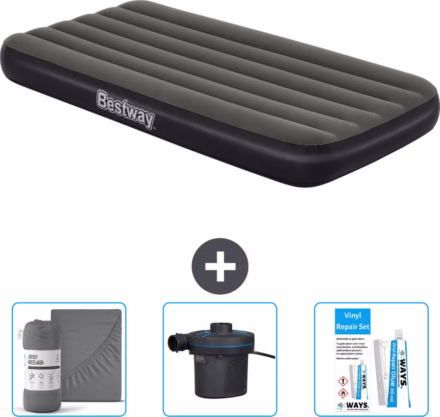 Materasso gonfiabile Bestway - 1 persona - 99 x 188 x 28 cm - Blu - Accessori inclusi