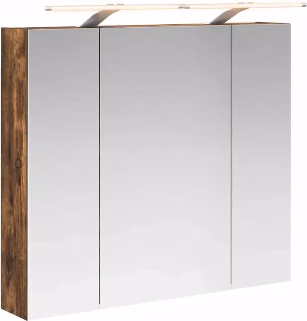 Mobiletto per specchio da Bagno | Armadio da bagno Rovere fum¨¦ 80 x 14.5 x 70 cm