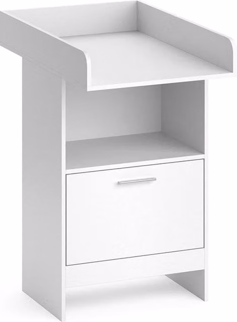 Fasciatoio Leo Vicco Bianco con cassetto L: 60 cm, P: 88 cm, H: 103 cm – 1