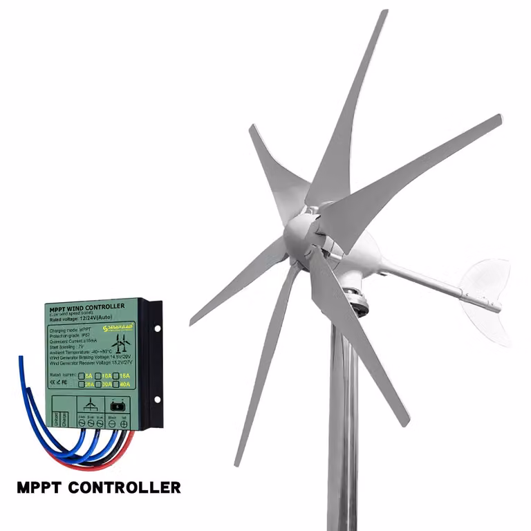 Generatore eolico, 5000W, opzioni di tensione multiple, con controller MPPT, 5000W, 24V