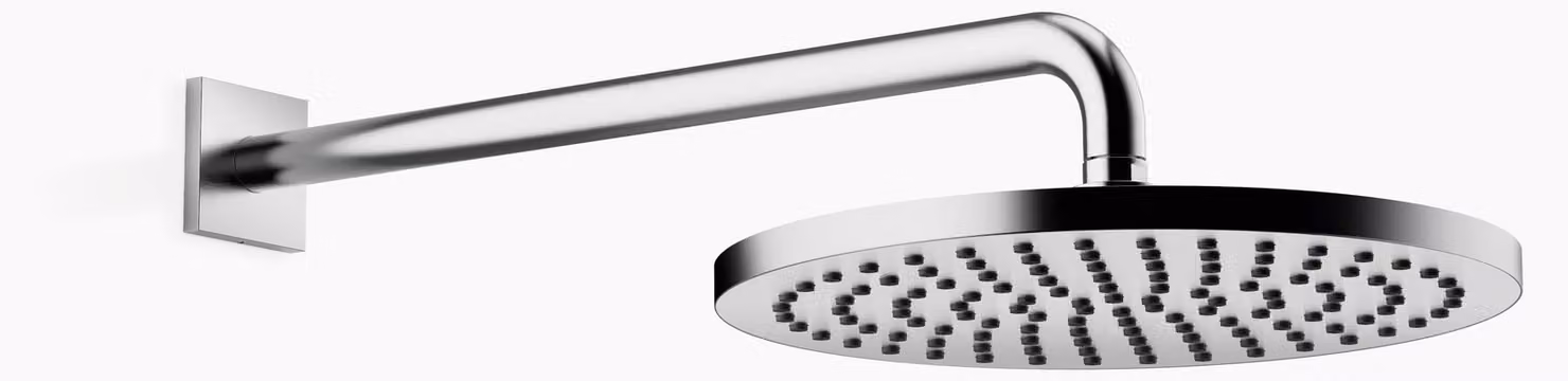 Douche de pluie Dornbracht avec fixation murale, saillie 450mm, Ø 300mm, flowReduce, 28678670-93, 28678670-93