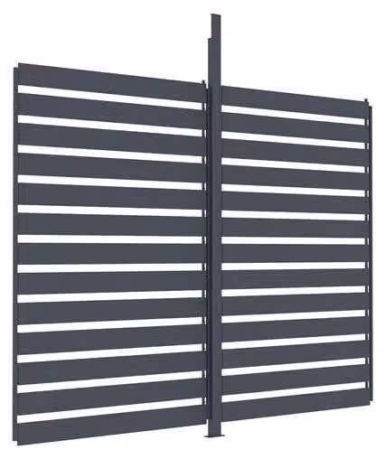 Accessori G21: parete a lamelle orientabile 3x2,6 m per pergola Trenton