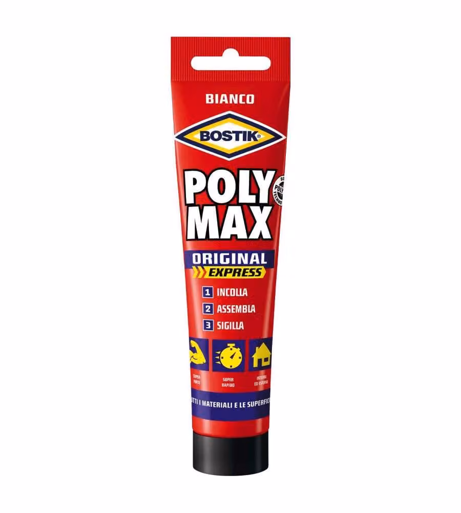 Bostik Adesivo Sigillante Bianco Poly Max Original Express Tubo 165g