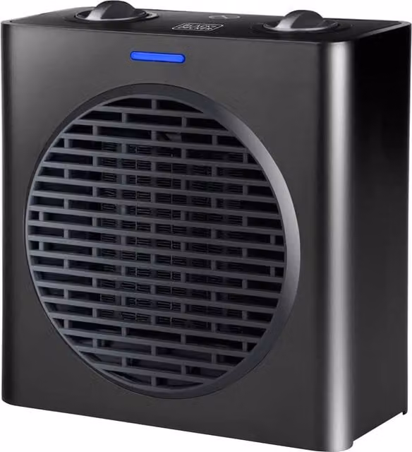 Termoventilatore in ceramica Black & Decker da pavimento, 1500W, colore nero