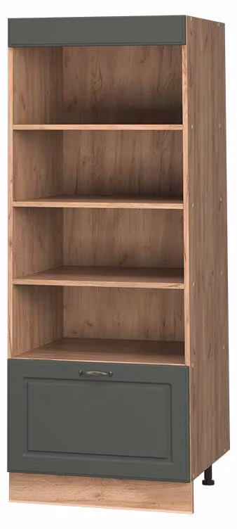 Scaffale da cucina Vicco Fame-Line Verde-oro rustico/Rovere dorato 60 cm, Model 62236